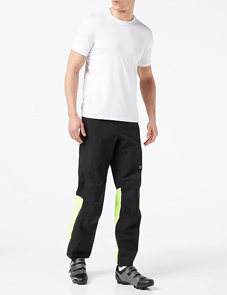 Pantaloni pentru bărbați Gore Wear Gore-Tex Paclite, negru/galben neon, XL [2]