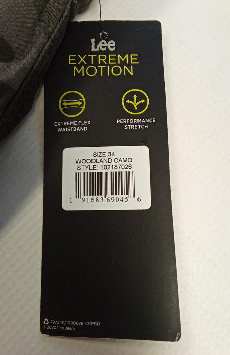 Pantaloni scurti cargo pentru barbati Lee Extreme Motion, Woodland Camo, 34W [4]