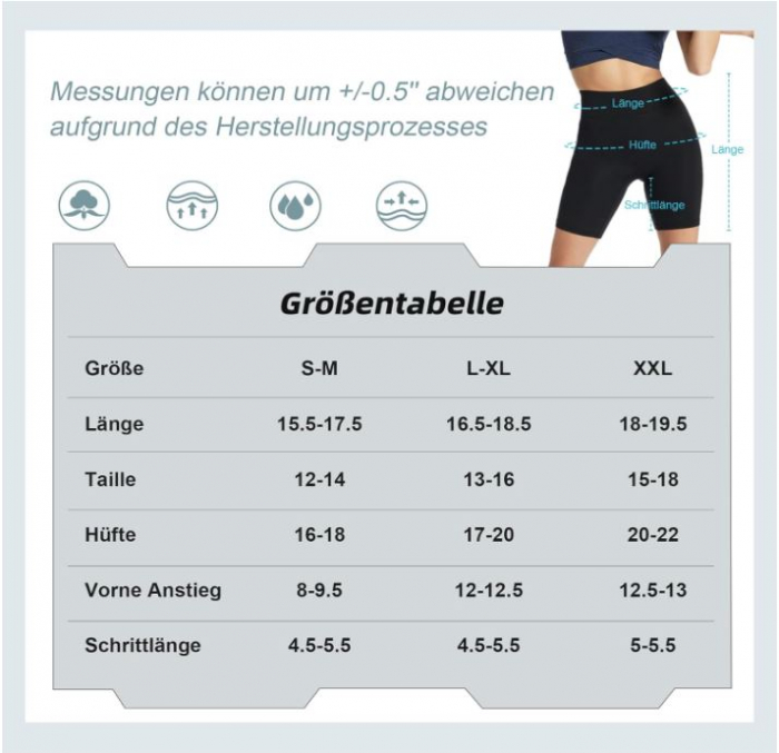 Pantaloni scurți cu talie înaltă pentru damă FuelMeFoot, albastru, L-XL [4]