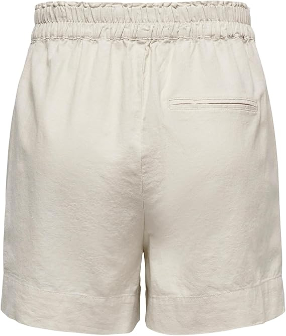 Pantaloni scurti cu talie inalta pentru femei ONLY Onltokyo, casual, bej, S [5]