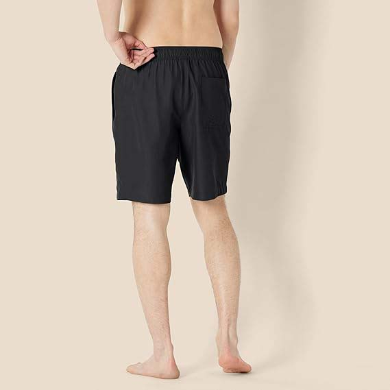 Pantaloni scurți de baie pentru bărbați Amazon Essentials, negru, L [5]