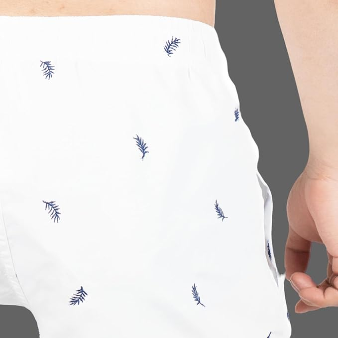 Pantaloni scurți de baie pentru bărbați TONY BACKER, alb, 3XL [5]