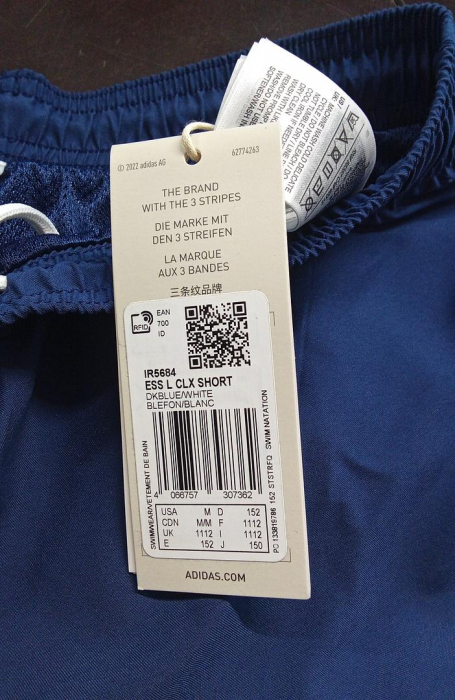 Pantaloni scurti de baie pentru copii Adidas Sportswear ESS L CLX Short, albastru, 152/11-12 ani [2]