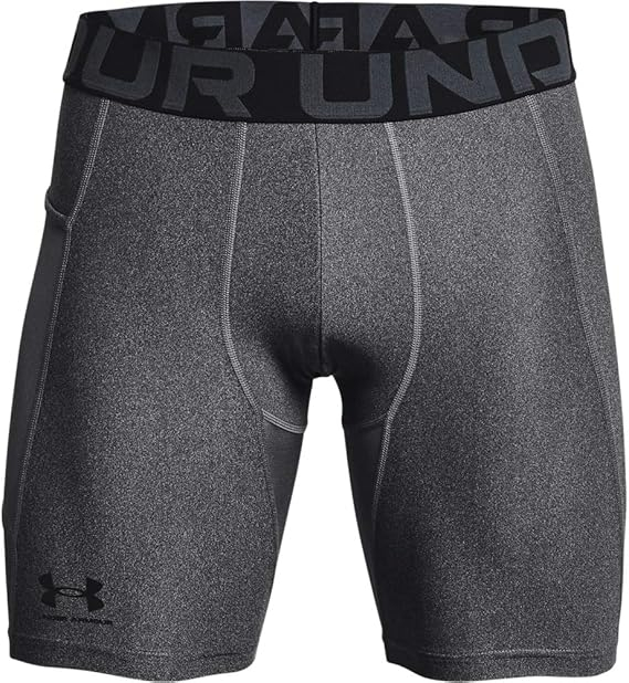 Pantaloni scurti de compresie Under Armour HeatGear, pentru barbati, gri, L/50-52 [3]