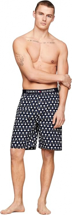 Pantaloni scurți de pijama pentru bărbați Tommy Hilfiger UM0UM01765, mini-palmieri, L [4]