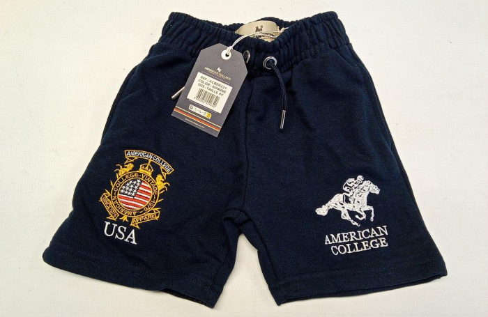 Pantaloni scurti pentru copii American College, unisex, bleumarin, 4 ani [2]