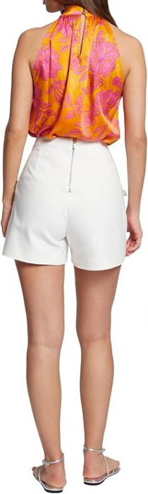 Pantaloni scurti pentru femei Morgan 241-SHOPY.F, cu taile inalta, alb, 36 [2]