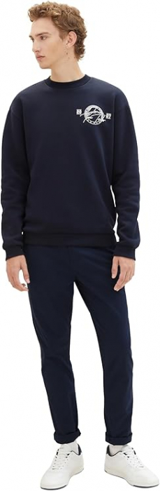 Pantaloni chino slim fit pentru bărbați TOM TAILOR, din denim, negru, 34W/32L [9]