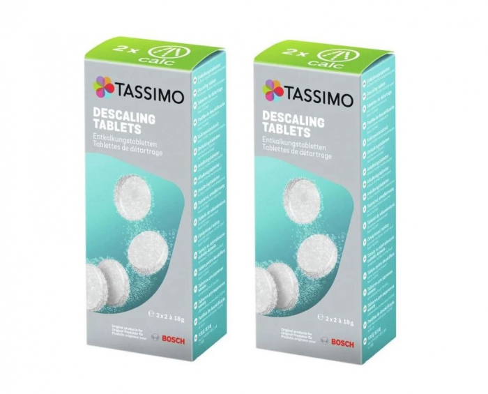 Pastile decalcifiere pentru espressor, TASSIMO 00311909, TCZ6004, 4 bucati pentru 2 utilizari [1]