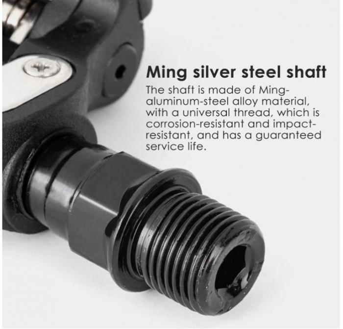 Pedala pentru bicicleta MTB si BMX Towwoo SPD, axă 9/16 inch (23/40 cm), 1 buc [7]