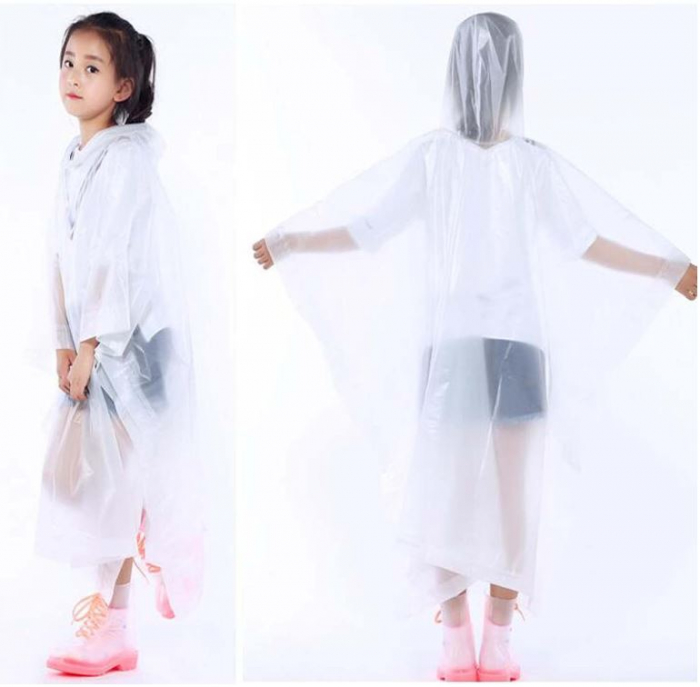 Pelerina de ploaie pentru copii YIPUETERNITY, alb [4]