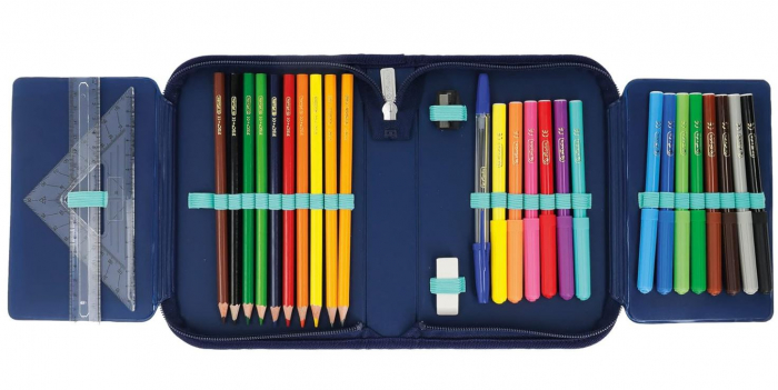 Penar echipat pentru scoala Herlitz, 29 rechizite, broasca testoasa [5]