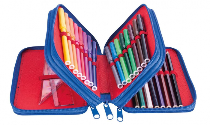 Penar scoalar echipat Gimboo, Albastru, 19 x 11.5 x 6 cm [2]