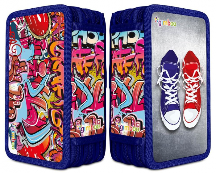 Penar scoalar echipat Gimboo, Albastru, 19 x 11.5 x 6 cm [3]