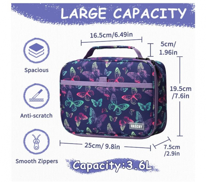 Penar VASCHY cu mai multe compartimente pentru scoala [2]