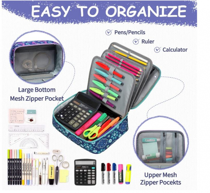 Penar VASCHY cu mai multe compartimente pentru scoala [4]