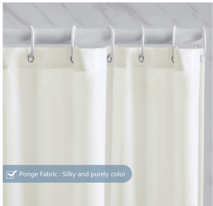 Perdea de duș Furlinic rezistentă la mucegai, impermeabilă, lavabilă, din poliester, 120x200cm [2]