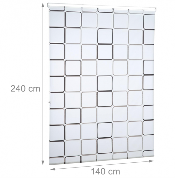 Perdea de duș Relaxdays, retro, 140x240cm [5]