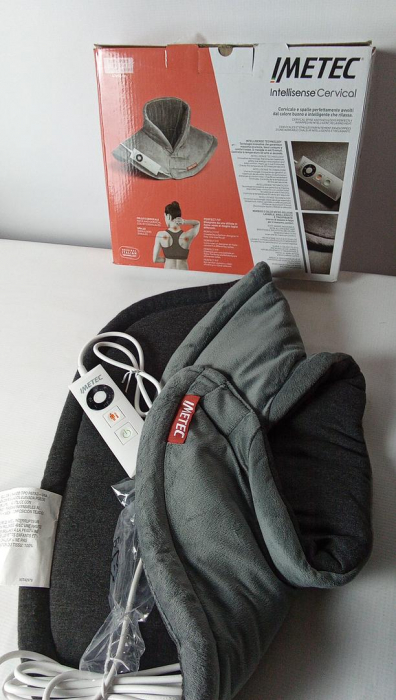 Pernă electrică de gat Imetec Intellisense, perna termica, 47 x 52 cm, gri [2]