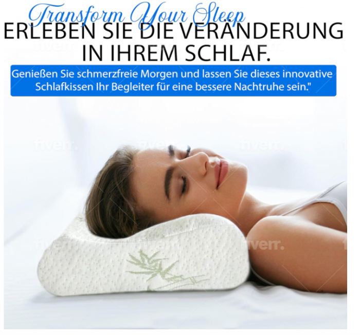 Pernă ortopedică ENGRUPPE 60 x 40 x 12 cm din spumă cu memorie, cu husă din bambus [4]