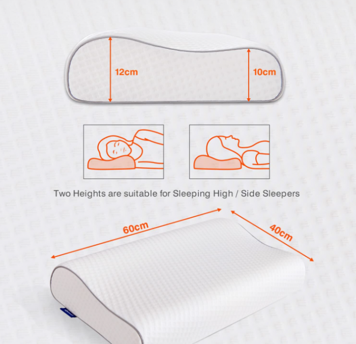 Pernă pentru gât Sweetnight din spumă cu memorie, 60 x 40 cm [6]