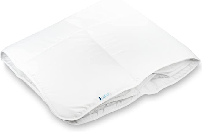 PIELSA Păturică pentru pătuț 100x120, igienică și respirabilă, toamnă-iarnă ALB NOU [3]