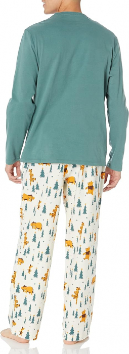 Pijama Amazon Essentials pentru bărbați cu Winnie de Pluș, din bumbac, Marimea L [1]