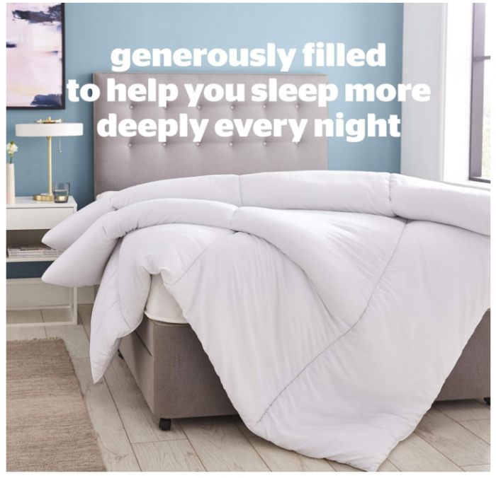 Pilotă Silentnight Deep Sleep King 7.5 Tog, Dimensiune King, 225 x 220 cm, Alb [2]