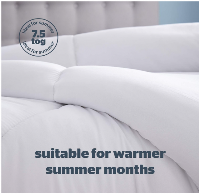 Pilotă Silentnight Deep Sleep King 7.5 Tog, Dimensiune King, 225 x 220 cm, Alb [4]