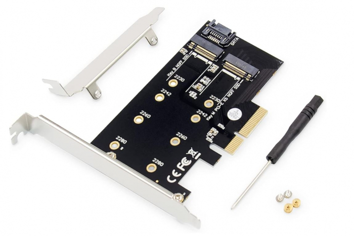 Placa de expansiune DIGITUS IO, M.2 NGFF/NVMe SSD PCIe 3.0 [6]