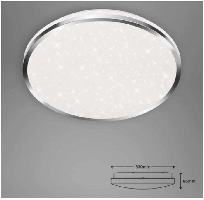 Plafoniera LED Briloner Leuchten, 18 Wati, 1800 lumeni, 400 Kelvin, 330 x 66 mm [6]