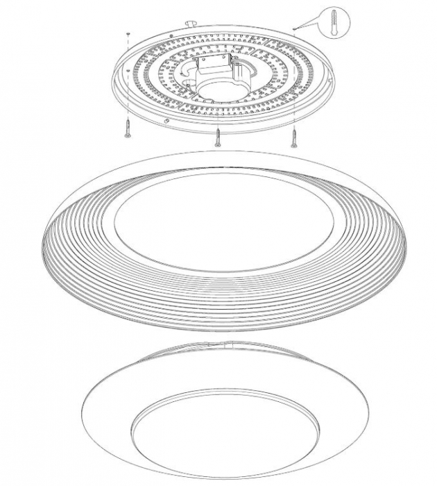 Plafoniera LED EGLO Canicosa 2, diam. 49.5 cm [9]