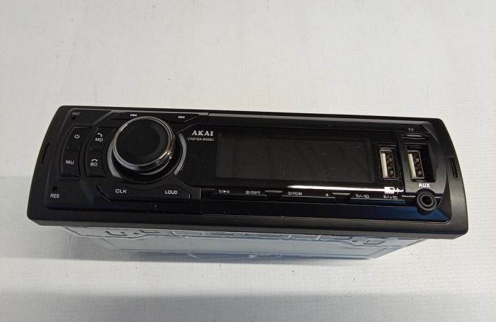 Player auto multi-media AKAI CA016A-9008U, Bluetooth, Radio FM, afisaj LED, conector ISO [3]