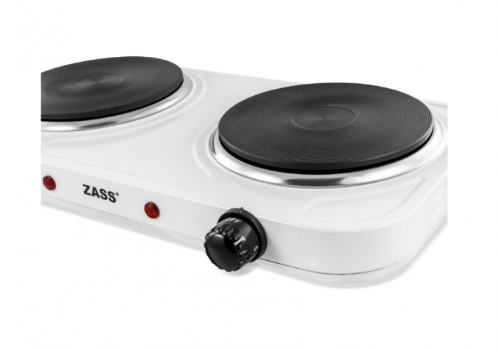 Plita electrica dubla Zass ZHP 05A, 2000W, 2 ochiuri, Temperatura 400 grade [5]