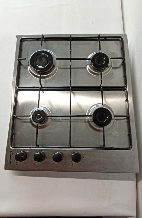 Plita incorporabila Candy CHW6LBX, Gaz, 4 Arzatoare, Aprindere electrica, 59.5 x 51 x 8 cm, Inox [3]