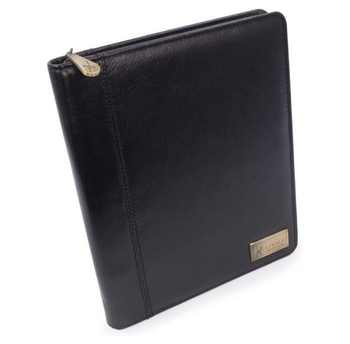 Portofel din piele CATWALK COLLECTION, cu fermoar [3]