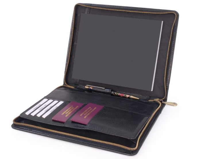 Portofel din piele CATWALK COLLECTION, cu fermoar [5]