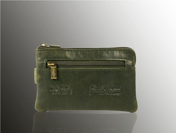 Portofel din piele MATADOR K-0111, protectie RFID, verde [5]