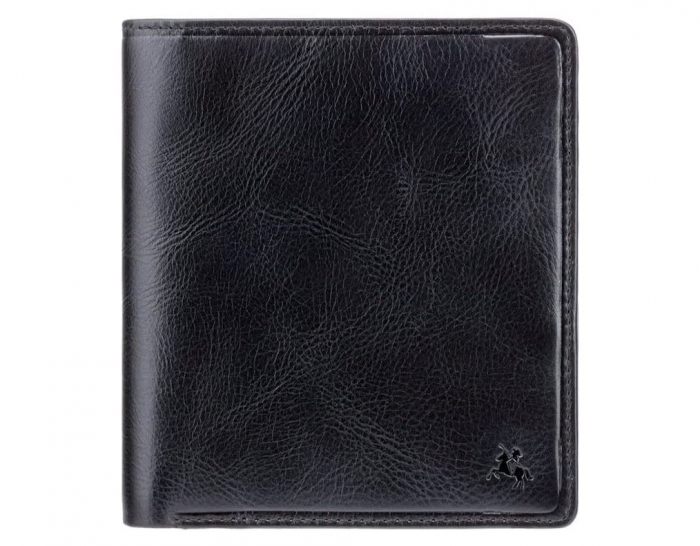 Portofel din piele Visconti Tuscany 49, protectie RFID, negru [4]