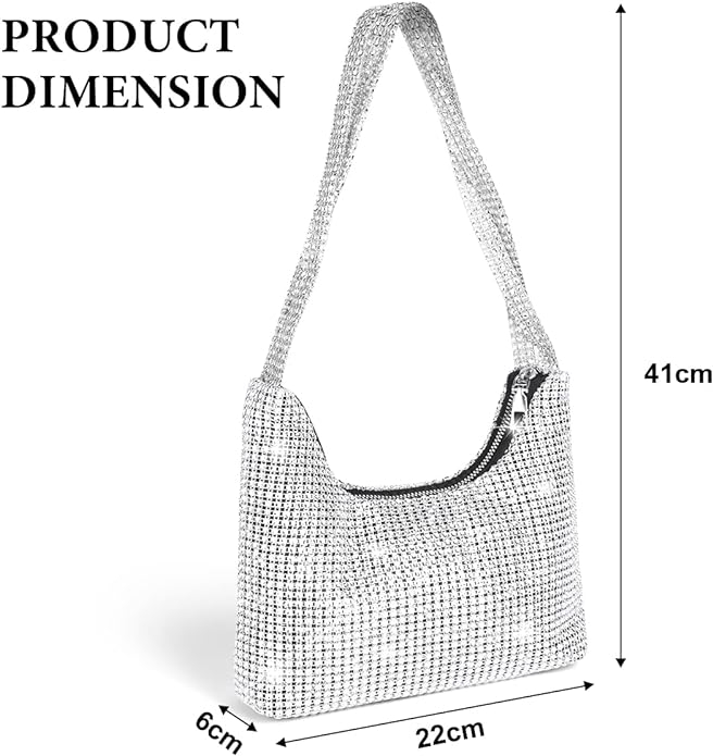 Poseta OSDUE pentru femei, Geanta de noapte, argintiu [3]