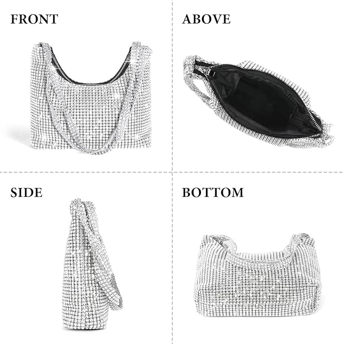 Poseta OSDUE pentru femei, Geanta de noapte, argintiu [6]