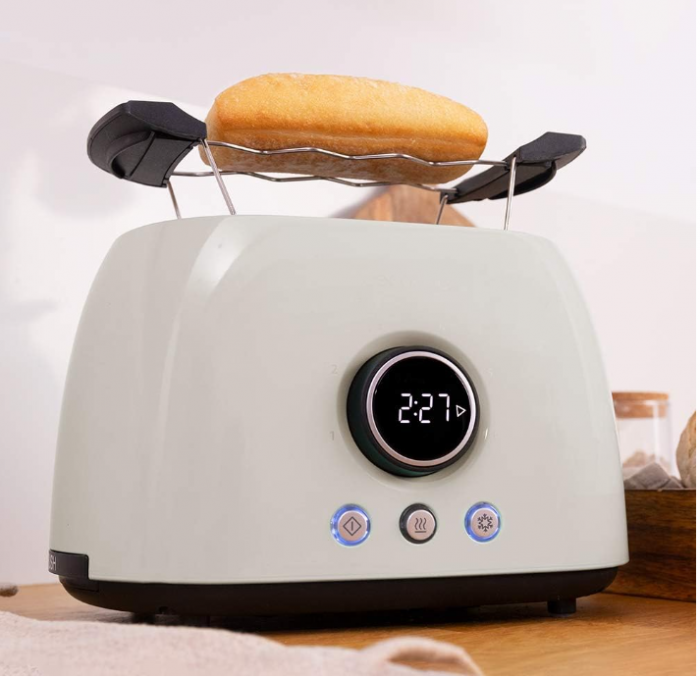 Prajitor de pâine Cecotec Digital ClassicToast 8000, 800 W, 2 fante extra largi, bej [7]