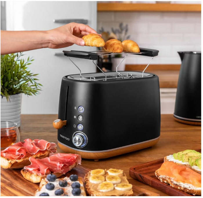 Prajitor de paine CECOTEC TrendyToast 9000 Black Woody, 900 W, 2 felii [6]