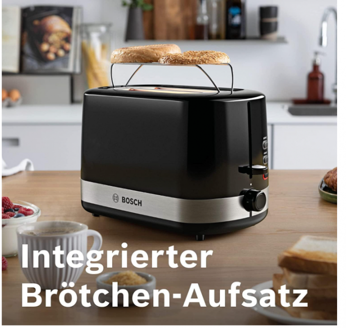 Prajitor de paine compact Bosch TAT6A513 pentru 2 felii, 800 W [5]