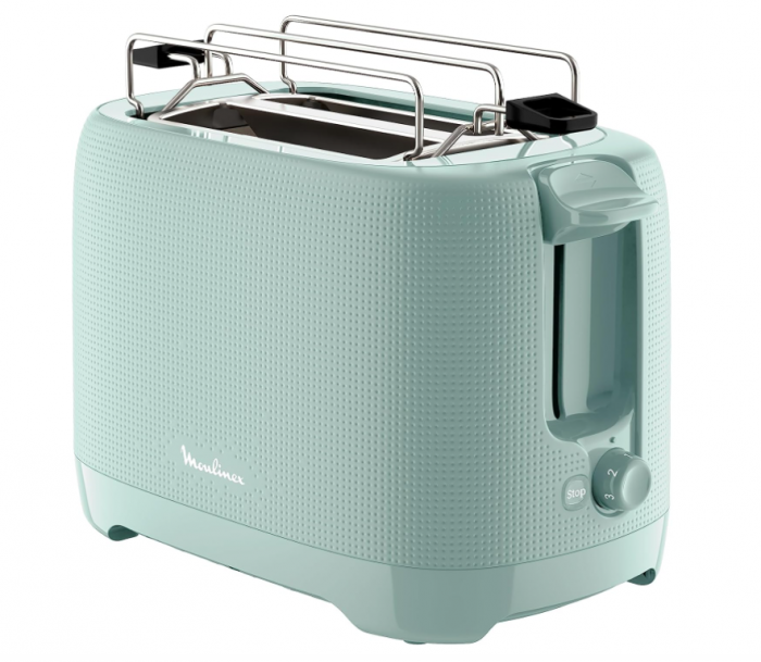 Prajitor de pâine Moulinex pentru 2 felii, 7 niveluri, verde eucalipt, LT2M1310 [1]