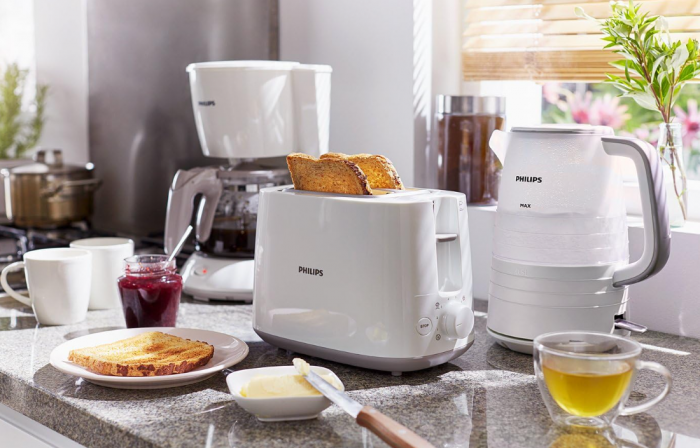 Prajitor de pâine Philips, 2 felii, alb, HD2581/00 [6]