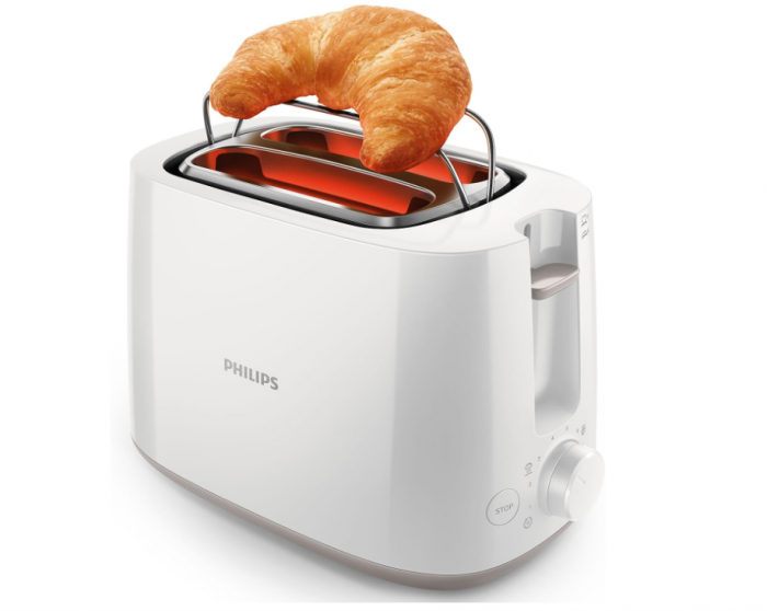 Prajitor de pâine Philips, 2 felii, alb, HD2581/00 [4]