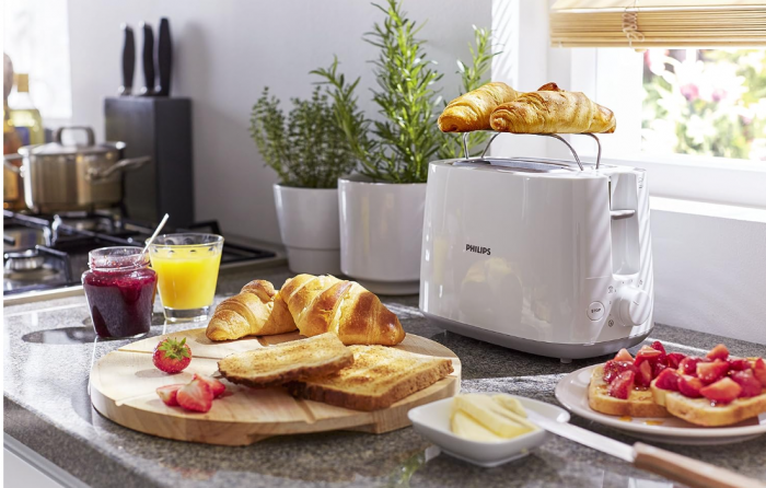 Prajitor de pâine Philips, 2 felii, alb, HD2581/00 [5]