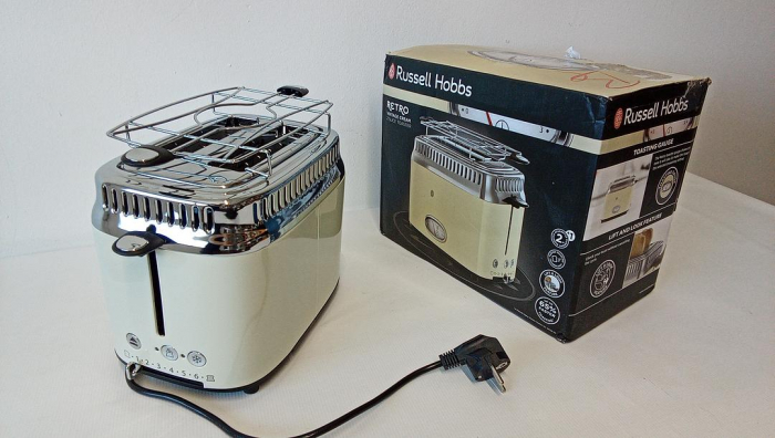 Prajitor de paine Russell Hobbs 21682-56 Retro Vintage 1300W, Crem [2]