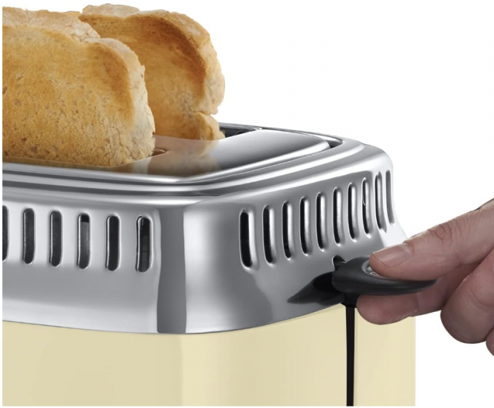 Prajitor de paine Russell Hobbs 21682-56 Retro Vintage 1300W, Crem [6]